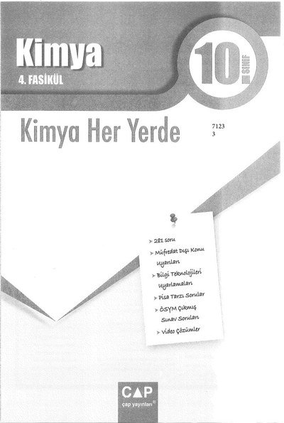 KİMYA 4. FASİKÜL KİMYA HER YERDE