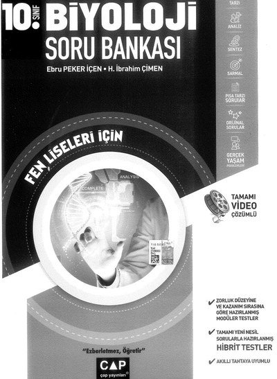 FEN LİSELERİ İÇİN BİYOLOJİ SORU BANKASI TAMAMI VİDEO ÇÖZÜMLÜ Panda Fotokopi & Baskı Merkezi