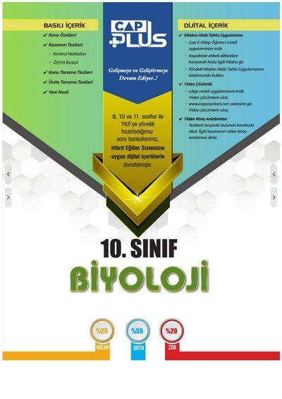 BİYOLOJİ SORU BANKASI Panda Fotokopi & Baskı Merkezi