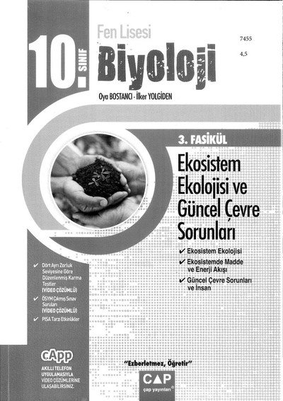 BİYOLOJİ 3. FASİKÜL EKOSİSTEM EKOLOJİSİ VE GÜNCEL ÇEVRE SORUNLARI Panda Fotokopi & Baskı Merkezi