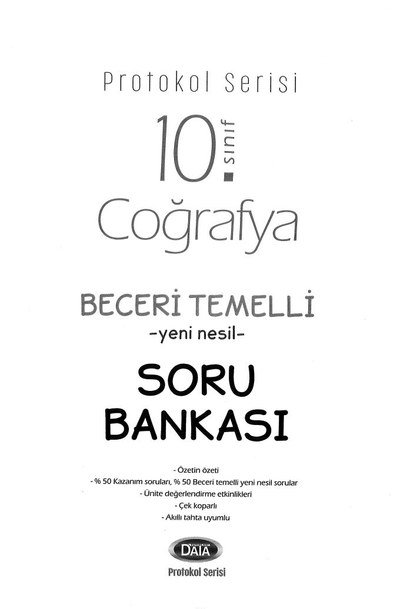 COĞRAFYA BECERİ TEMELLİ YENİ NESİL SORU BANKASI Panda Fotokopi & Baskı Merkezi