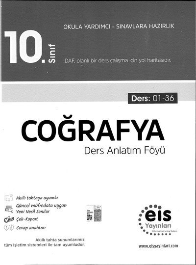 COĞRAFYA DERS ANLATIM FÖYÜ OKULA YARDIMCI SINAVLARA HAZIRLIK Panda Fotokopi & Baskı Merkezi