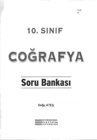 COĞRAFYA SORU BANKASI Panda Fotokopi & Baskı Merkezi