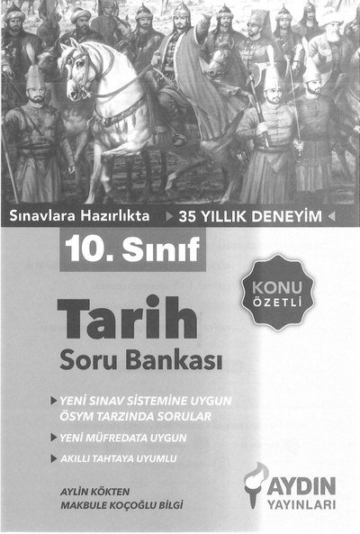 TARİH SORU BANKASI KONU ÖZETLİ Panda Fotokopi & Baskı Merkezi