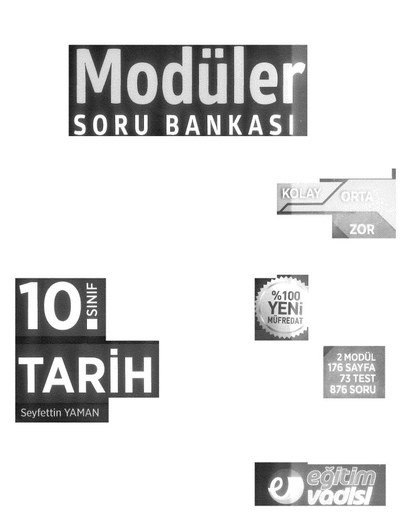MODÜLER SORU BANKASI TARİH Panda Fotokopi & Baskı Merkezi
