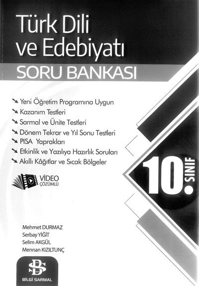 TÜRK DİLİ VE EDEBİYATI SORU BANKASI Panda Fotokopi & Baskı Merkezi