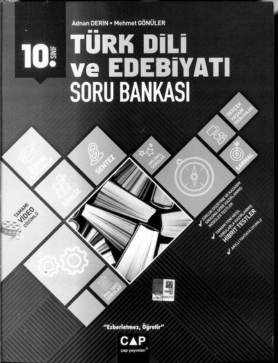 TÜRK DİLİ VE EDEBİYATI SORU BANKASI Panda Fotokopi & Baskı Merkezi