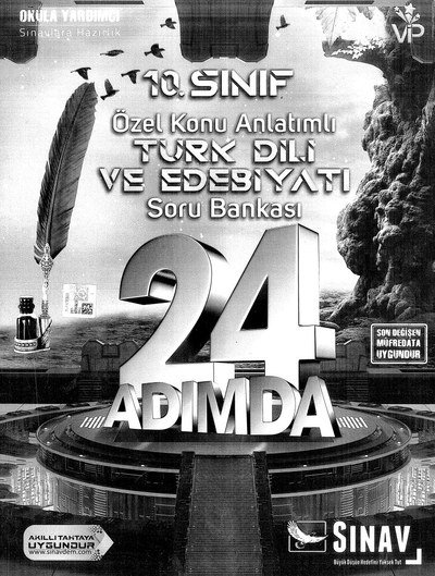 ÖZEL KONU ANLATIMLI TÜRK DİLİ VE EDEBİYATI SORU BANKASI 24 ADIMDA