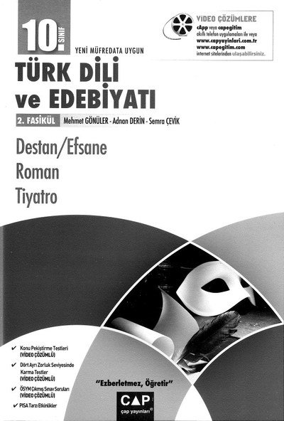 TÜRK DİLİ VE EDEBİYATI 2. FASİKÜL DESTAN/EFSANE ROMAN TİYATRO