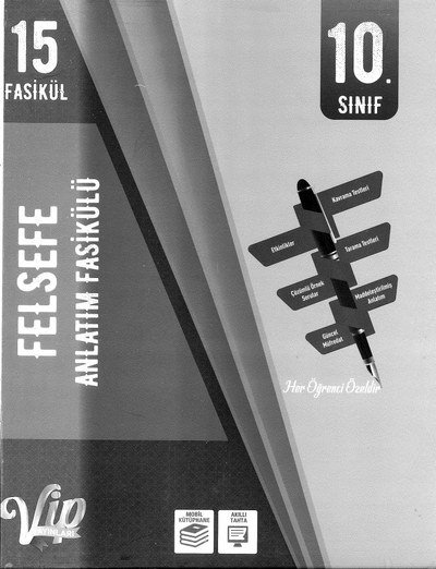 FELSEFE ANLATIM FASİKÜLÜ 15 FASİKÜL Panda Fotokopi & Baskı Merkezi