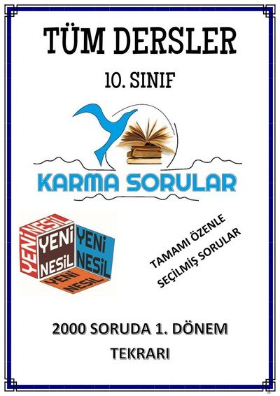TÜM DERSLER 2000 SORUDA 1. DÖNEM TEKRARI