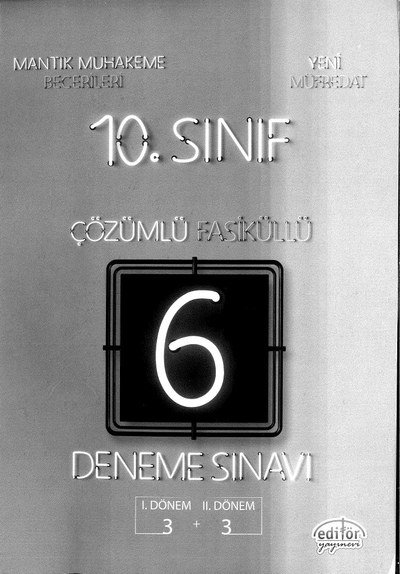 ÇÖZÜMLÜ FASİKÜLLÜ DENEME SINAVI 3+3 Panda Fotokopi & Baskı Merkezi