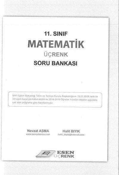MATEMATİK ÜÇRENK SORU BANKASI Panda Fotokopi & Baskı Merkezi
