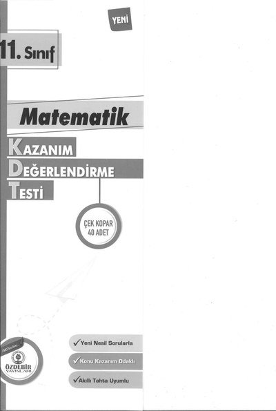 MATEMATİK KAZANIM DEĞERLENDİRME TESTİ Panda Fotokopi & Baskı Merkezi