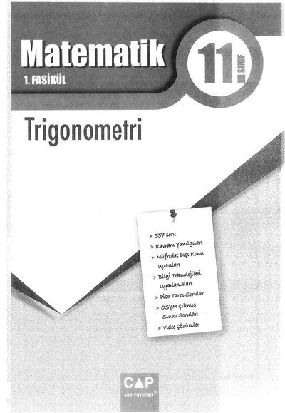 MATEMATİK 1. FASİKÜL TRİGONOMETRİ Panda Fotokopi & Baskı Merkezi