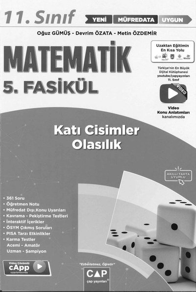 MATEMATİK 5. FASİKÜL KATI CİSİMLER VE OLASILIK Panda Fotokopi & Baskı Merkezi