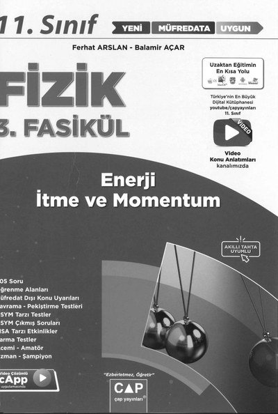 FİZİK 3. FASİKÜL ENERJİ İTME VE MOMENTUM Panda Fotokopi & Baskı Merkezi