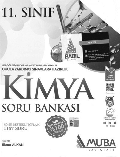 KİMYA SORU BANKASI 1157 SORU Panda Fotokopi & Baskı Merkezi