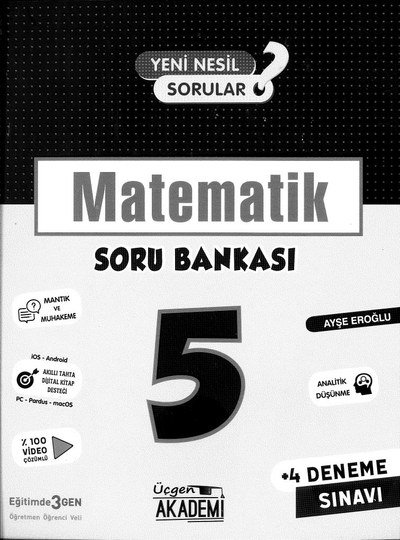 MATEMATİK SORU BANKASI Panda Fotokopi & Baskı Merkezi