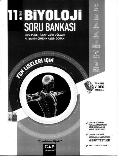 BİYOLOJİ SORU BANKASI Panda Fotokopi & Baskı Merkezi
