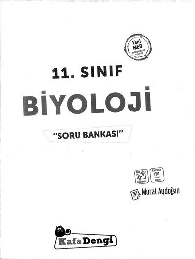 BİYOLOJİ SORU BANKASI