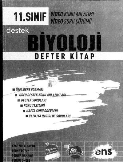 BİYOLOJİ DEFTER KİTAP Panda Fotokopi & Baskı Merkezi