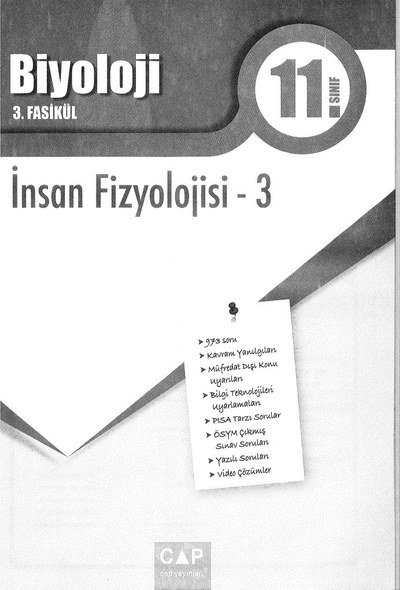 BİYOLOJİ 3. FASİKÜL İNSAN FİZYOLOJİSİ -3 Panda Fotokopi & Baskı Merkezi