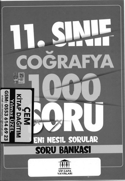 COĞRAFYA 1000 SORU YENİ NESİL SORULAR SORU BANKASI Panda Fotokopi & Baskı Merkezi
