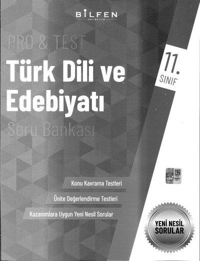 PRO & TEST TÜRK DİLİ VE EDEBİYATI SORU BANKASI