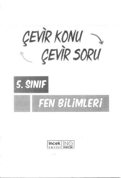 ÇEVİR KONU ÇEVİR SORU FEN BİLİMLERİ