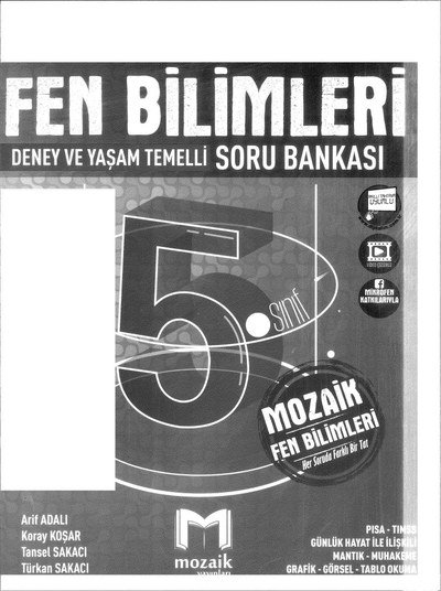 FEN BİLİMLERİ DENEY VE YAŞAM TEMELLİ SORU BANKASI Panda Fotokopi & Baskı Merkezi