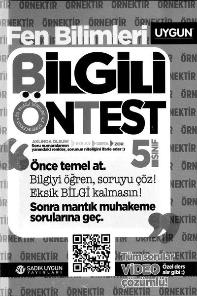 FEN BİLİMLERİ BİLGİLİ ÖNTEST