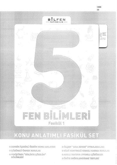 FEN BİLİMLERİ FASİKÜL 1