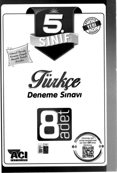 TÜRKÇE DENEME SINAVI 8 ADET