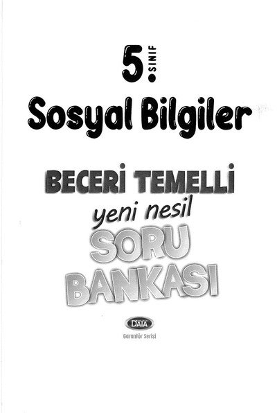 SOSYAL BİLGİLER BECERİ TEMELLİ SORU BANKASI Panda Fotokopi & Baskı Merkezi