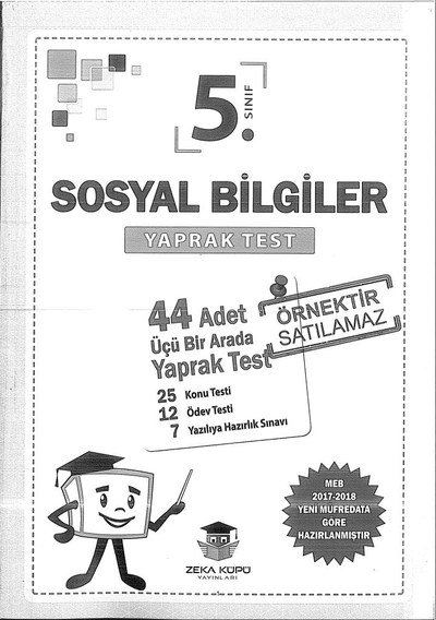 SOSYAL BİLGİLER YAPRAK TEST