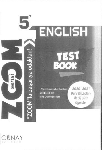 ENGLISH TEST BOOK Panda Fotokopi & Baskı Merkezi