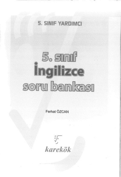 İNGİLİZCE SORU BANKASI Panda Fotokopi & Baskı Merkezi