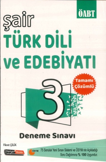 ŞAİR TÜRK DİLİ VE EDEBİYATI 3 DENEME TAMAMI ÇÖZÜMLÜ