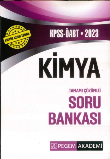 KİMYA TAMAMI ÇÖZÜMLÜ SORU BANKASI Panda Fotokopi & Baskı Merkezi