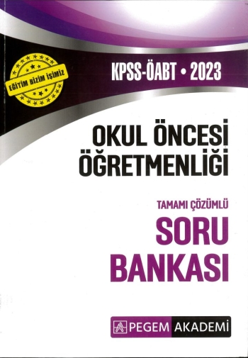 OKUL ÖNCESİ ÖĞRETMENLİĞİ TAMAMI ÇÖZÜMLÜ SORU BANKASI Panda Fotokopi & Baskı Merkezi