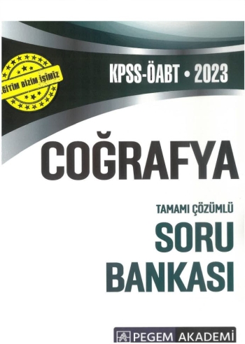 COĞRAFYA TAMAMI ÇÖZÜMLÜ SORU BANKASI Panda Fotokopi & Baskı Merkezi