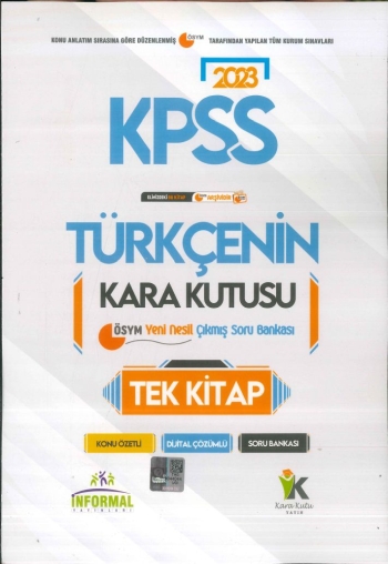 TÜRKÇENİN KARA KUTUSU TEK KİTAP