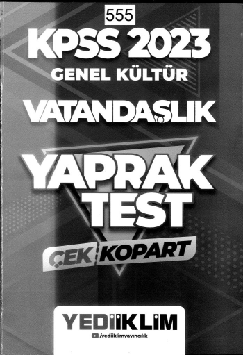 VATANDAŞLIK ÇEK KOPART YAPRAK TEST