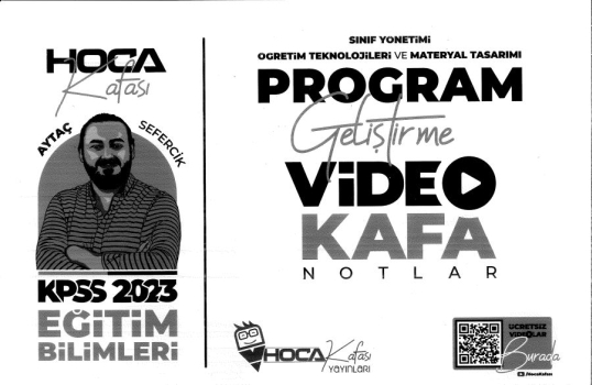 PROGRAM GELİŞTİRME VİDEO KAFA NOTLAR