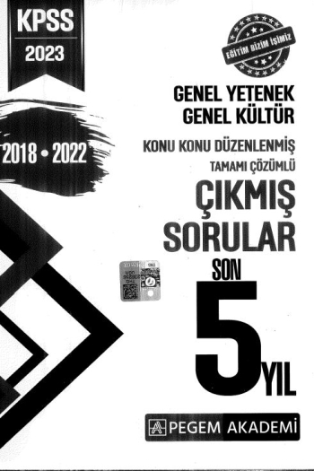 KONU KONU ÇIKMIŞ SORULAR ÇÖZÜMLĞ 2018-2022 Panda Fotokopi & Baskı Merkezi