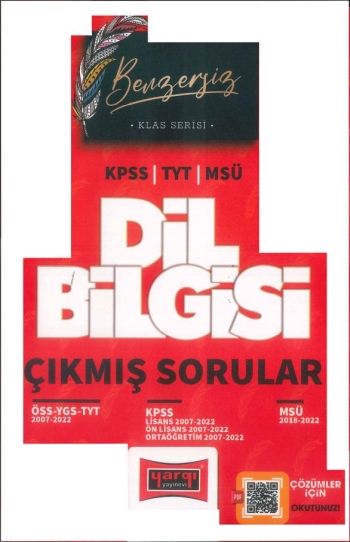 KLAS SERİSİ DİL BİLGİSİ ÇIKMIŞ SORULAR (KPSS-TYT-MSÜ) 2007-2022 Panda Fotokopi & Baskı Merkezi