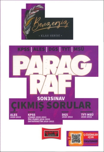 KLAS SERİSİ PARAGRAF ÇIKMIŞ SORULAR (ALES-DGS-KPSS-TYT-MSÜ) Panda Fotokopi & Baskı Merkezi