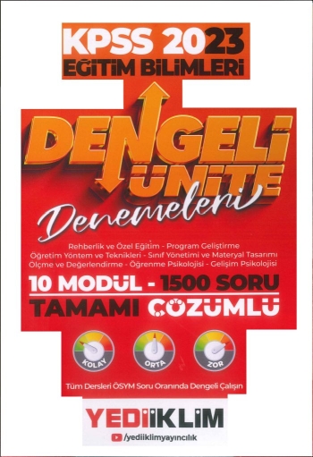 DENGELİ ÜNİTE DENEMELERİ 1500 SORU TAMAMI ÇÖZÜMLÜ SORU BANKASI (10 MODÜL) Panda Fotokopi & Baskı Merkezi