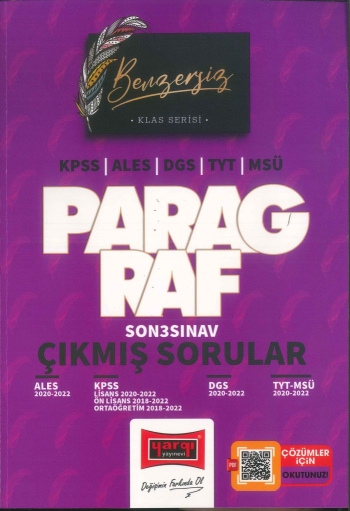 KLAS SERİSİ PARAGRAF ÇIKMIŞ SORULAR (ALES-KPSS-DGS-TYT-MSÜ) 2020-2022 Panda Fotokopi & Baskı Merkezi